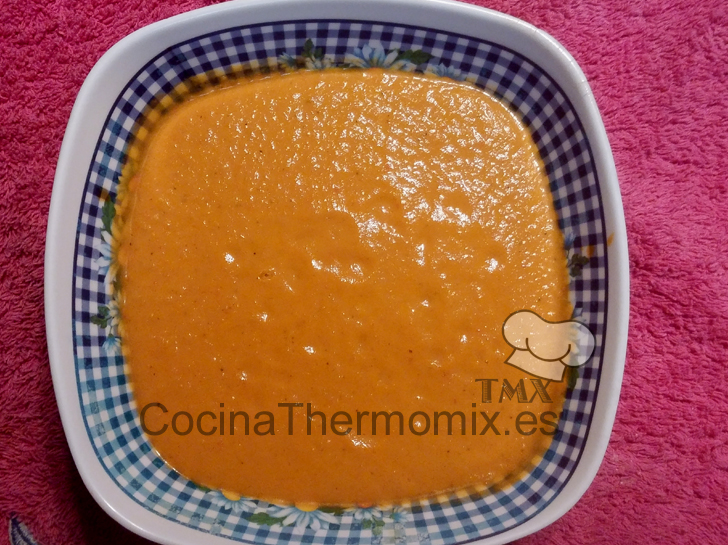 Crema de tomate y zanahoria con Thermomix