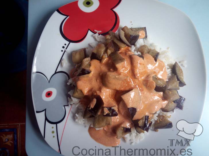 Berenjenas al estilo hindú con thermomix